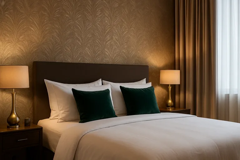 Creëer een hotelwaardige uitstraling in huis met luxe hotel chique behang