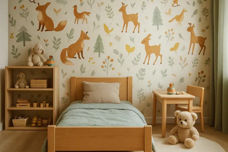Droomkamers die meegroeien: kies het juiste behang voor een speelse kinderkamer