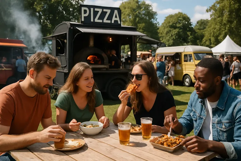 Eten en drinken op het festival