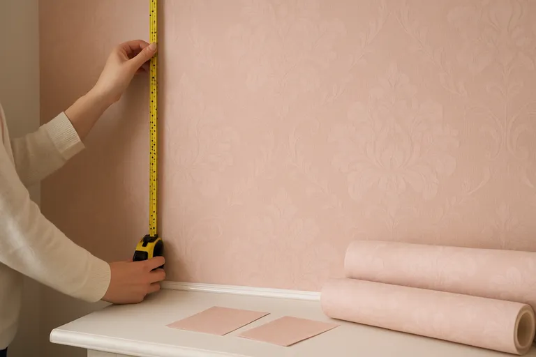 Kopen en aanbrengen van roze behang