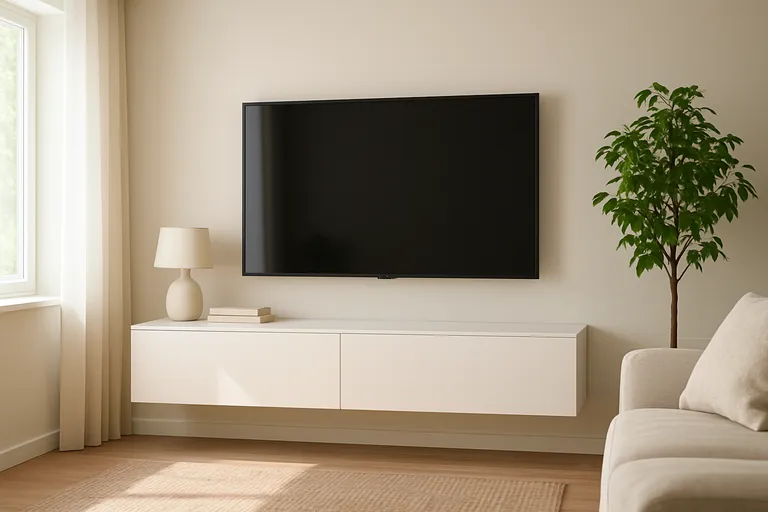 Maak je woonkamer lichter en ruimer met een zwevend tv-meubel van ikea