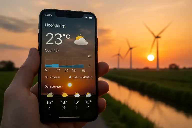 Polderwind en avondzon in hoofddorp: zo plan je slim met het weer