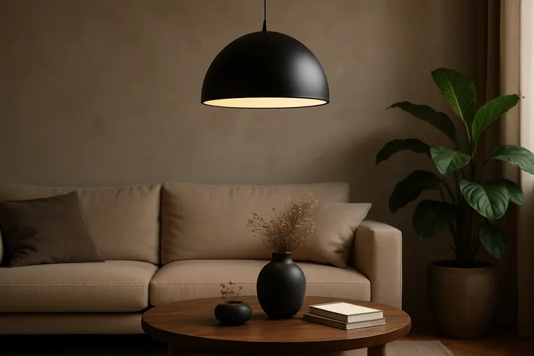 Sfeer en contrast in je interieur met de zwarte hanglamp als blikvanger