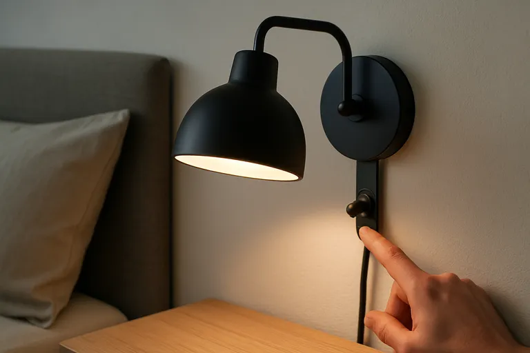 Sfeer en gemak binnen handbereik met een wandlamp met ingebouwde schakelaar