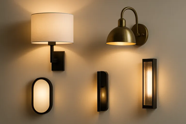 Soorten wandlampen binnen en toepassingen