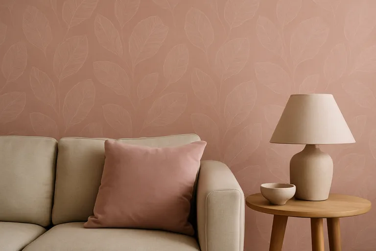 Stijlen en patronen met roze behang