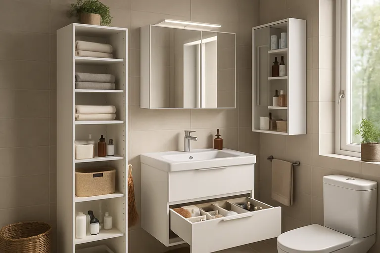 Van chaos naar rust in je badkamer met de badkamerkasten van IKEA