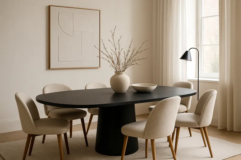 Waarom een zwarte eettafel in je interieur