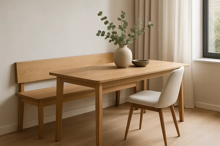 Waarom kiezen voor een eettafel met bank tegen de muur?