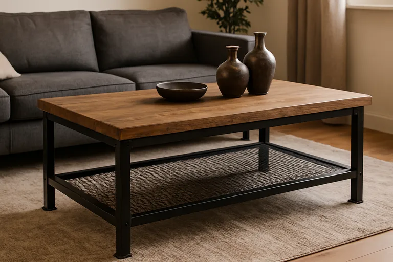 Wat is een salontafel industrieel?