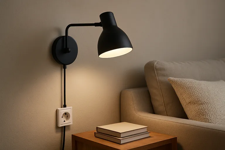 Wat is een wandlamp met stekker