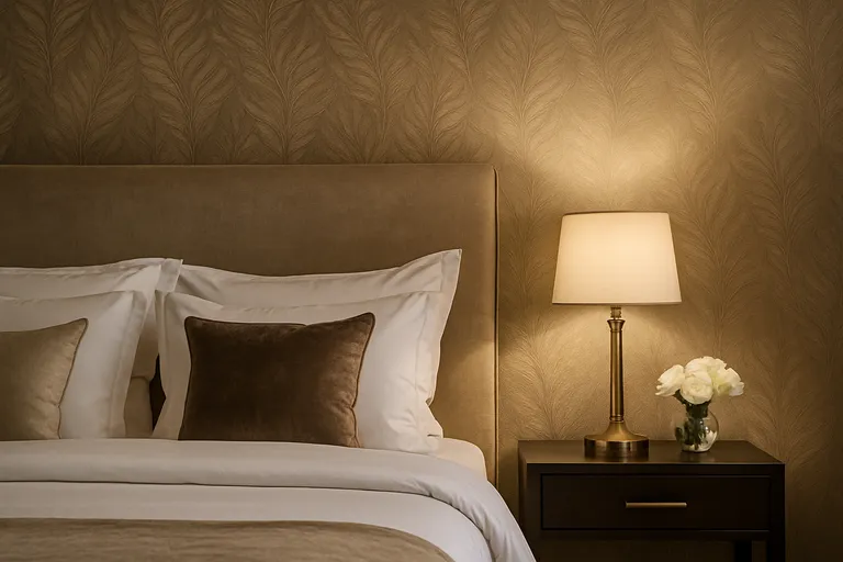 Wat is hotel chique behang