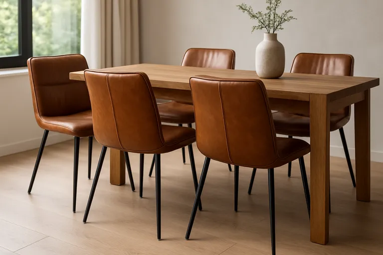 Wat zijn leren eetkamerstoelen