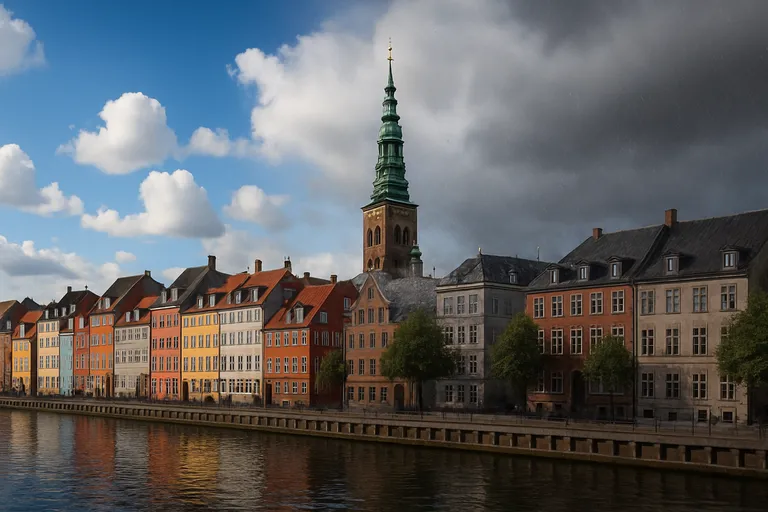 Weer in kopenhagen in vogelvlucht
