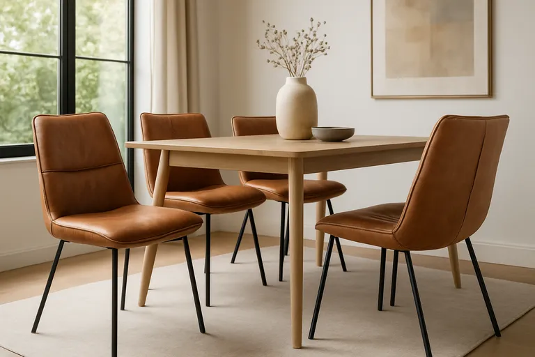 Zo kies je stijlvolle eetkamerstoelen van leer voor jouw interieur